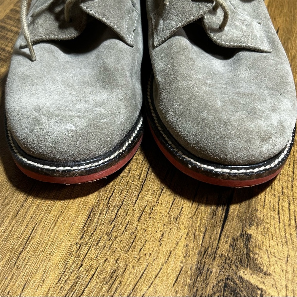 Crewcuts J. Crew Suede Oxford’s Contrast Rubber Sole Boys Shoes - Picture 7 of 9